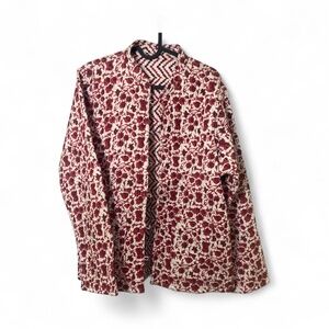 Reversible Watercolour Cotton Quilted Jacket